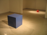 2 sculptures- mixed media with sound, 2004